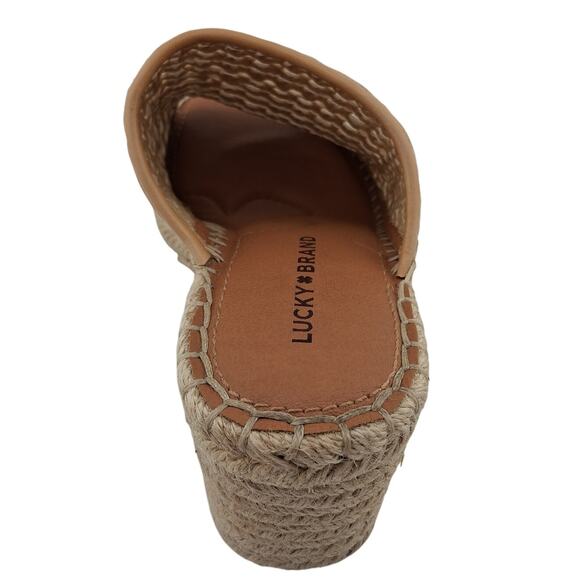 Lucky Brand Cabriah Wedge Size 6.5 Woven Wedge Espadrille Wedge 4 Inch Heel Shoe - Picture 7 of 10